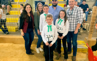 Mosaic employees with exhibitors at the 2023 Polk County Youth Fair.